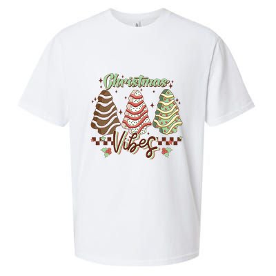 Christmas Vibes Cookie Tree Retro Sueded Cloud Jersey T-Shirt