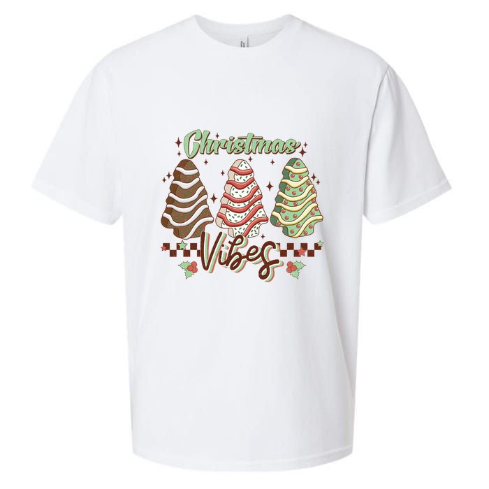 Christmas Vibes Cookie Tree Retro Sueded Cloud Jersey T-Shirt