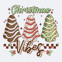 Christmas Vibes Cookie Tree Retro Sueded Cloud Jersey T-Shirt