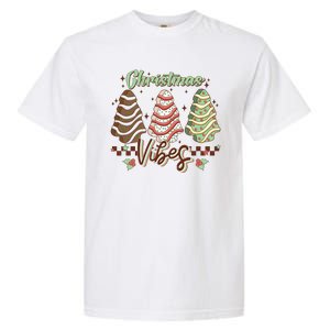 Christmas Vibes Cookie Tree Retro Garment-Dyed Heavyweight T-Shirt