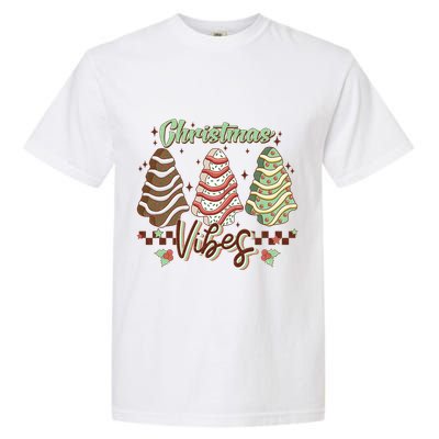 Christmas Vibes Cookie Tree Retro Garment-Dyed Heavyweight T-Shirt