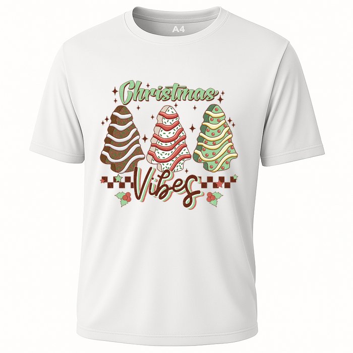 Christmas Vibes Cookie Tree Retro Performance Shirt