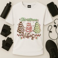 Christmas Vibes Cookie Tree Retro Performance Shirt