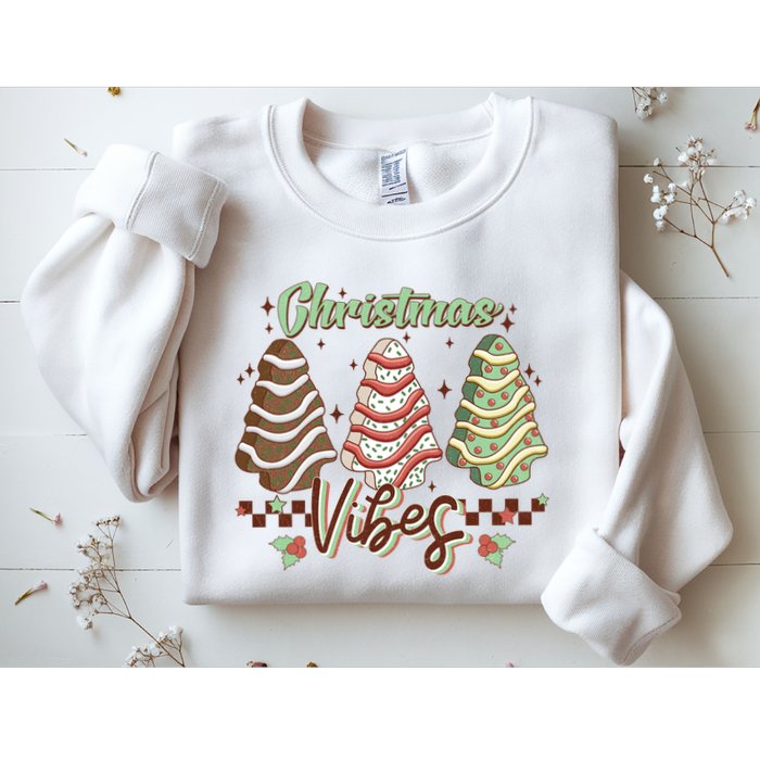 Christmas Vibes Cookie Tree Retro Sweatshirt