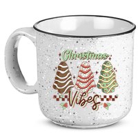 Christmas Vibes Cookie Tree Retro 15oz Campfire Ceramic Mug
