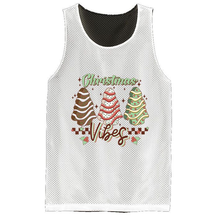 Christmas Vibes Cookie Tree Retro Mesh Reversible Basketball Jersey Tank
