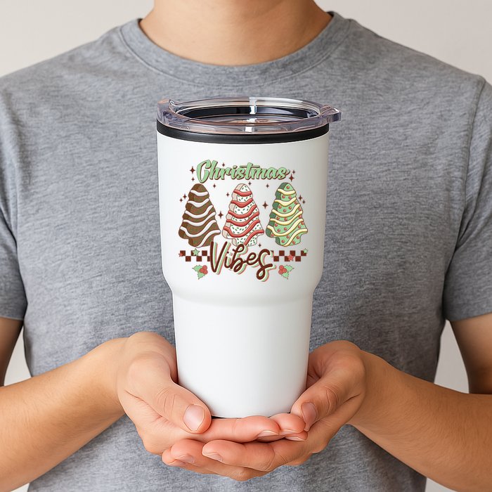 Christmas Vibes Cookie Tree Retro Tumbler