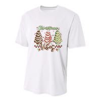 Christmas Vibes Cookie Tree Retro Youth Performance Sprint T-Shirt