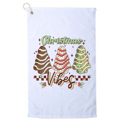 Christmas Vibes Cookie Tree Retro Golf Towel