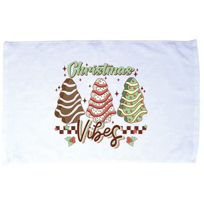 Christmas Vibes Cookie Tree Retro Microfiber Hand Towel