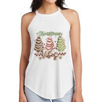 Christmas Vibes Cookie Tree Retro Women's Perfect Tri Rocker Tank