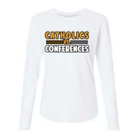 Catholics Vs Conferences Womens Cotton Relaxed Long Sleeve T-Shirt