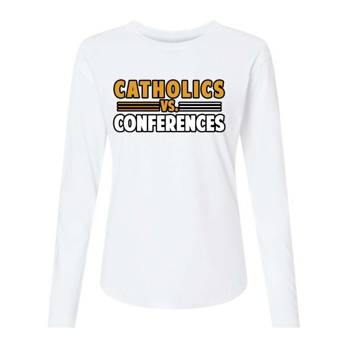 Catholics Vs Conferences Womens Cotton Relaxed Long Sleeve T-Shirt