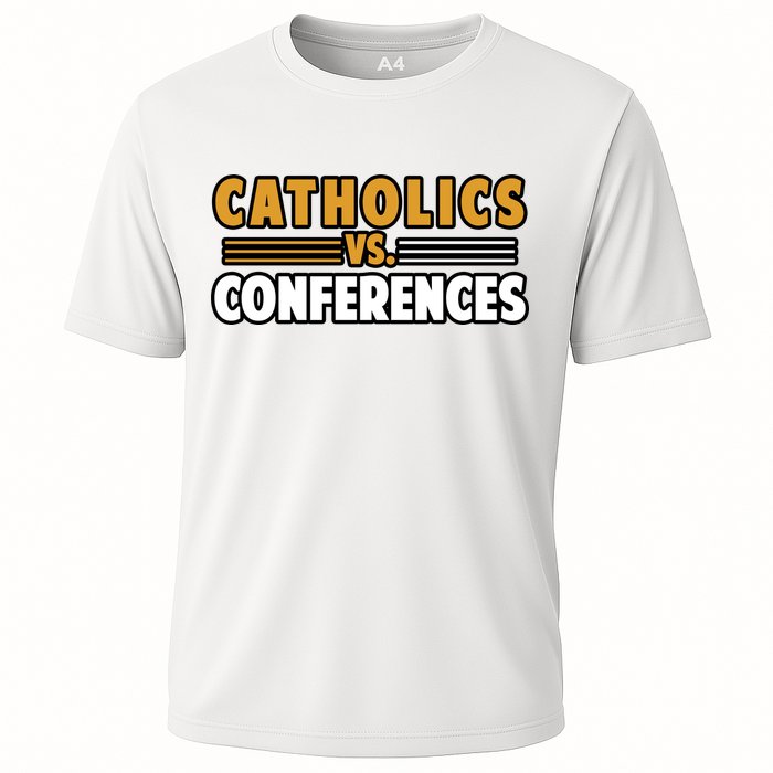 Catholics Vs Conferences Cooling Performance Crew T-Shirt