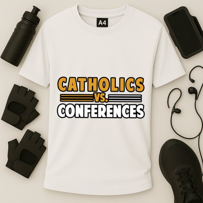 Catholics Vs Conferences Cooling Performance Crew T-Shirt