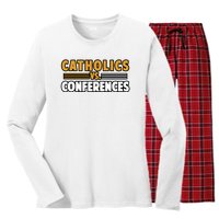 Catholics Vs Conferences Women's Long Sleeve Flannel Pajama Set 