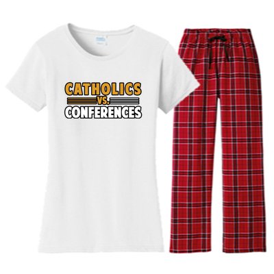 Catholics Vs Conferences Women's Flannel Pajama Set