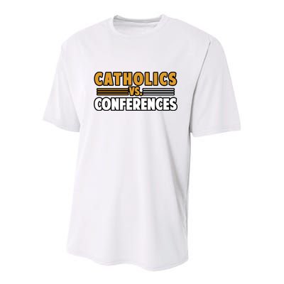 Catholics Vs Conferences Youth Performance Sprint T-Shirt