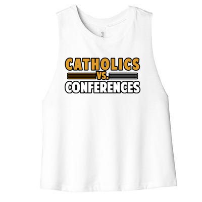 Catholics Vs Conferences Women's Racerback Cropped Tank