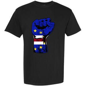 Cape Verde Cape Verdean Flag Power Handfist Cabo Pride Garment-Dyed Heavyweight T-Shirt