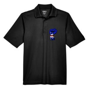 Cape Verde Cape Verdean Flag Power Handfist Cabo Pride Men's Origin Performance Pique Polo