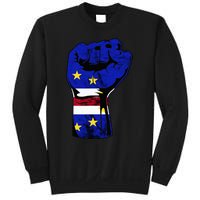 Cape Verde Cape Verdean Flag Power Handfist Cabo Pride Sweatshirt