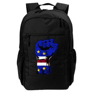 Cape Verde Cape Verdean Flag Power Handfist Cabo Pride Daily Commute Backpack