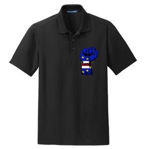 Cape Verde Cape Verdean Flag Power Handfist Cabo Pride Dry Zone Grid Polo