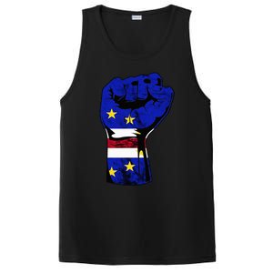 Cape Verde Cape Verdean Flag Power Handfist Cabo Pride PosiCharge Competitor Tank