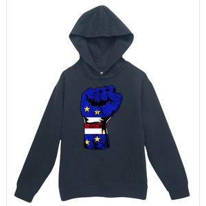 Cape Verde Cape Verdean Flag Power Handfist Cabo Pride Urban Pullover Hoodie