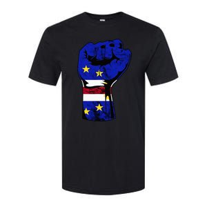 Cape Verde Cape Verdean Flag Power Handfist Cabo Pride Softstyle CVC T-Shirt