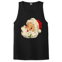 Cool Vintage Christmas Santa Claus Face PosiCharge Competitor Tank