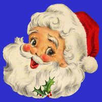 Cool Vintage Christmas Santa Claus Face Gift Sweatshirt
