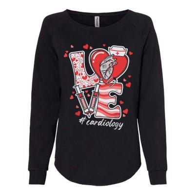 Cardiology Valentine Cardiac Nurse Cvicu Cath Lab Womens California Wash Sweatshirt