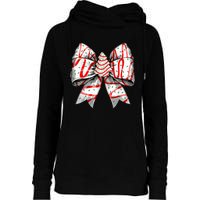 Christmas Vibes Coquette Bow Christmas Tree Cake Gift Womens Funnel Neck Pullover Hood