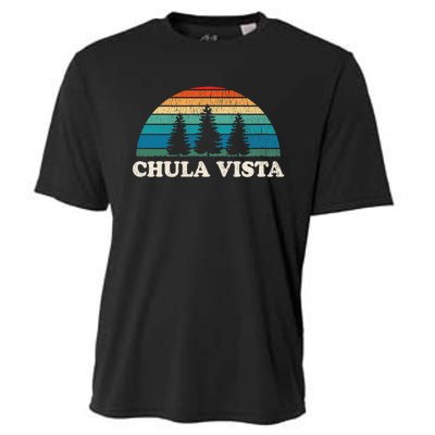 Chula Vista CA 70s Retro Throwback Design Cooling Performance Crew T-Shirt