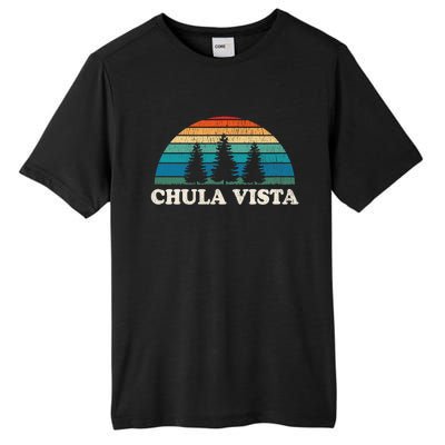 Chula Vista CA 70s Retro Throwback Design Tall Fusion ChromaSoft Performance T-Shirt