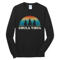 Chula Vista CA 70s Retro Throwback Design Tall Long Sleeve T-Shirt