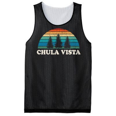 Chula Vista CA 70s Retro Throwback Design Mesh Reversible Basketball Jersey Tank