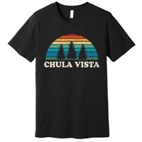 Chula Vista CA 70s Retro Throwback Design Premium T-Shirt