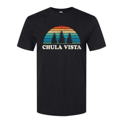 Chula Vista CA 70s Retro Throwback Design Softstyle CVC T-Shirt