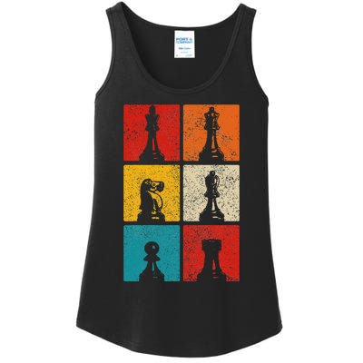 Chess Vintage Chess Master Club Chess Player Ladies Essential Tank