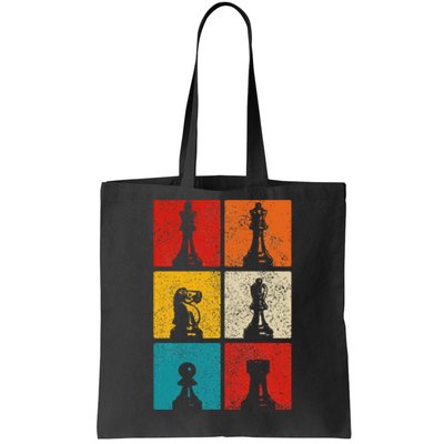 Chess Vintage Chess Master Club Chess Player Tote Bag