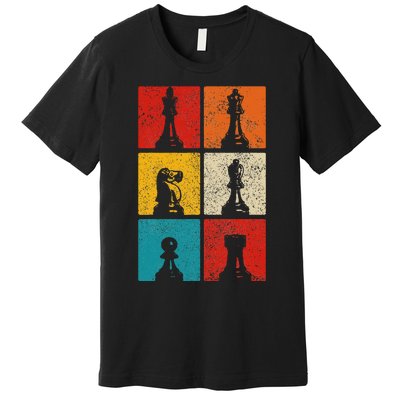 Chess Vintage Chess Master Club Chess Player Premium T-Shirt