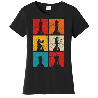 Chess Vintage Chess Master Club Chess Player Women's T-Shirt