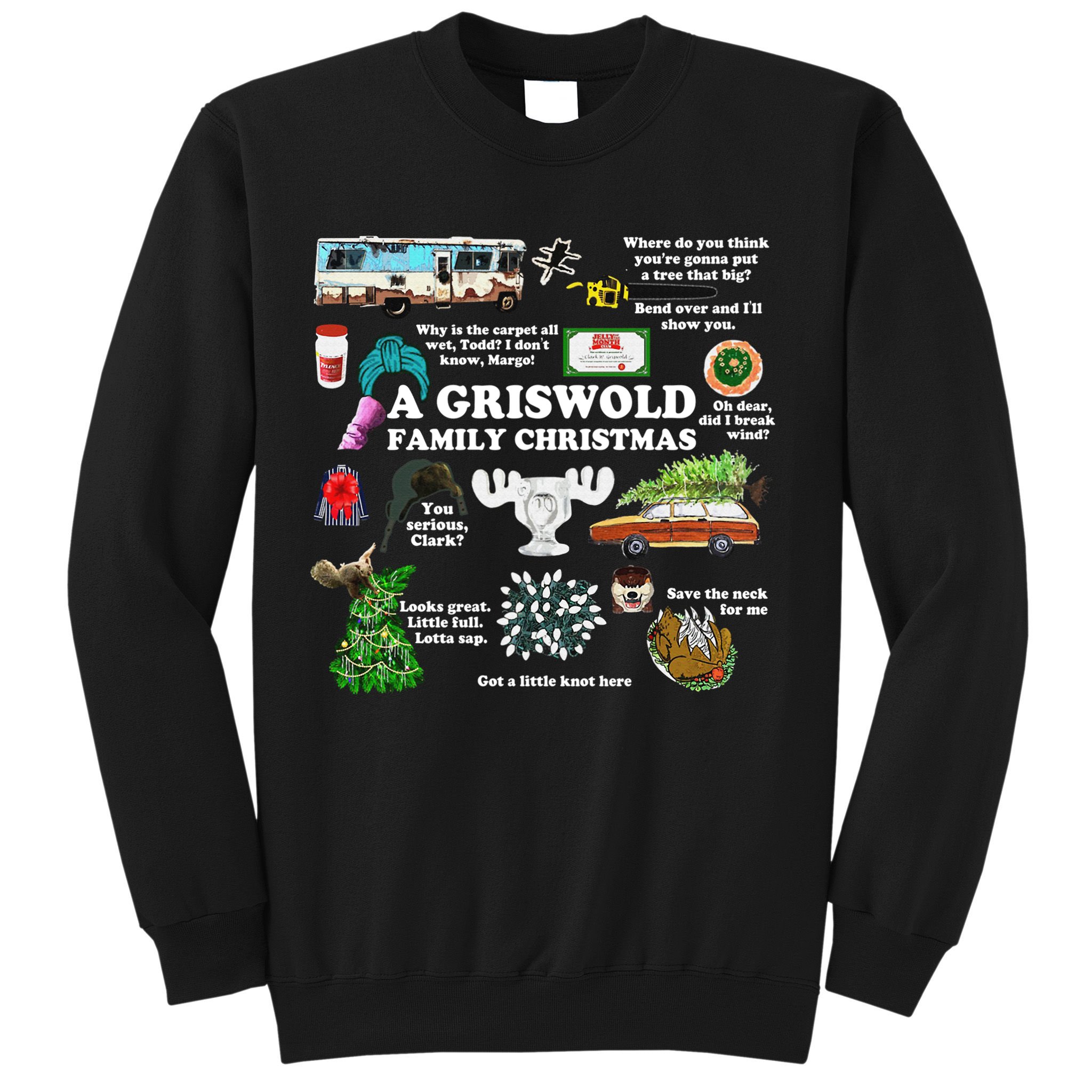 Christmas Vacation Collage Premium Scoop Christmas Family Christmas Classic Sweatshirt