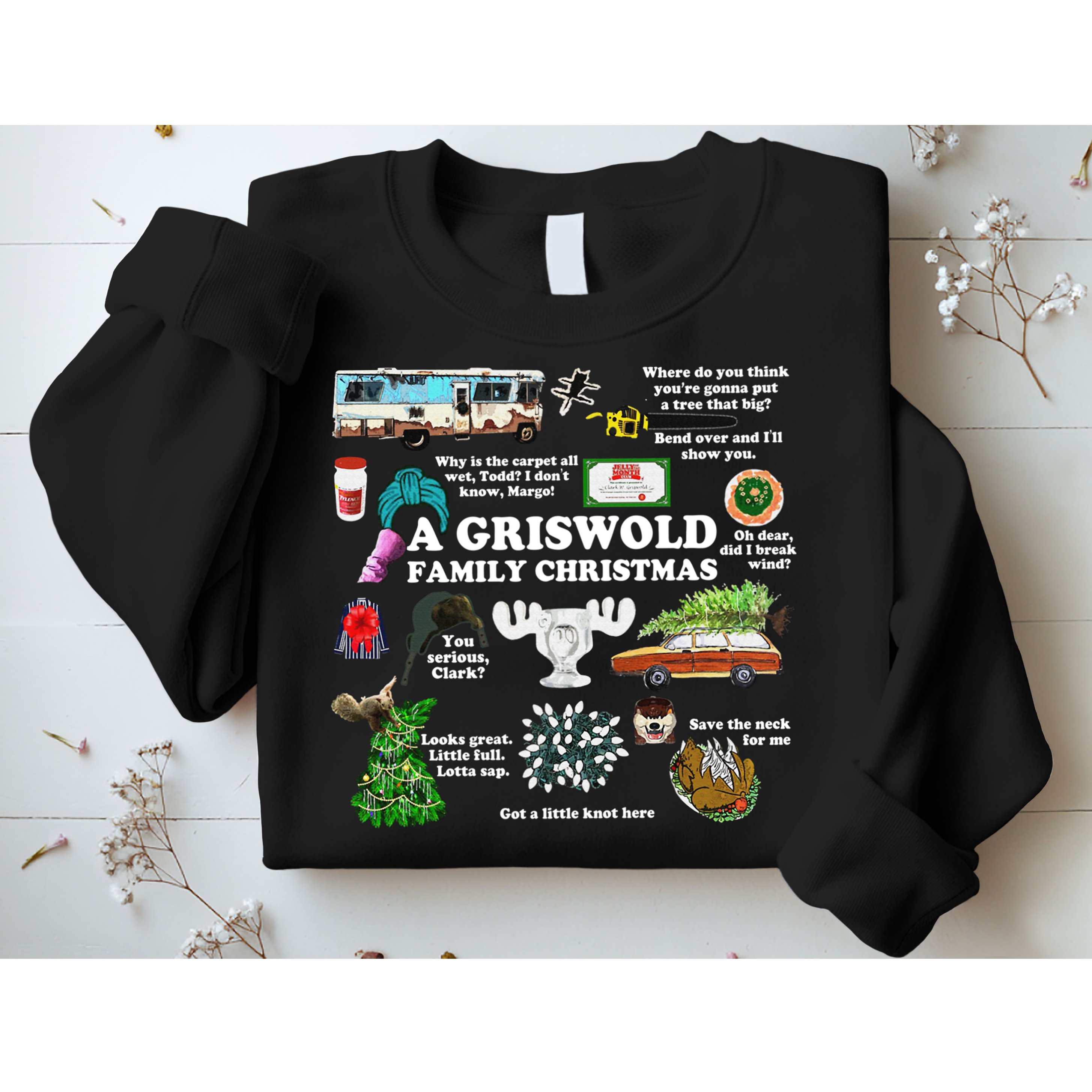 Christmas Vacation Collage Premium Scoop Christmas Family Christmas Classic Sweatshirt