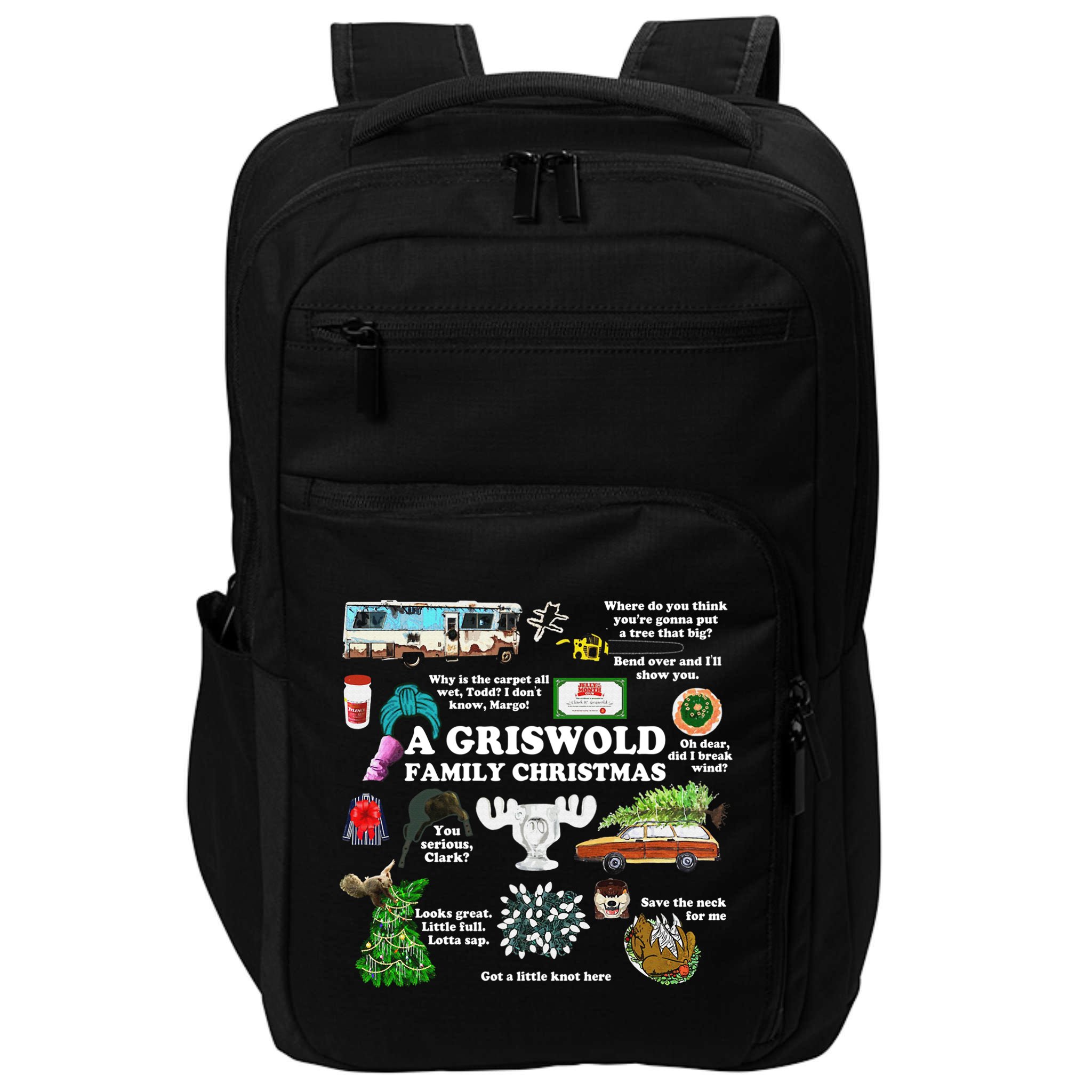 Christmas Vacation Collage Premium Scoop Christmas Family Christmas Classic Impact Tech Backpack