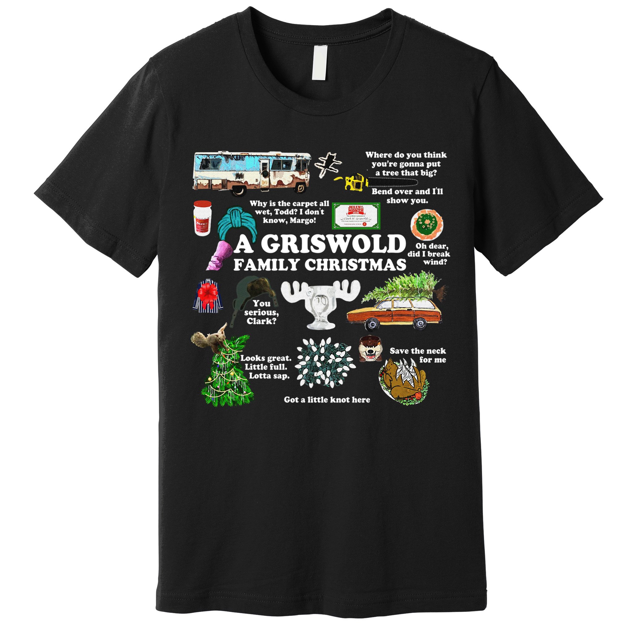 Christmas Vacation Collage Premium Scoop Christmas Family Christmas Classic Premium T-Shirt