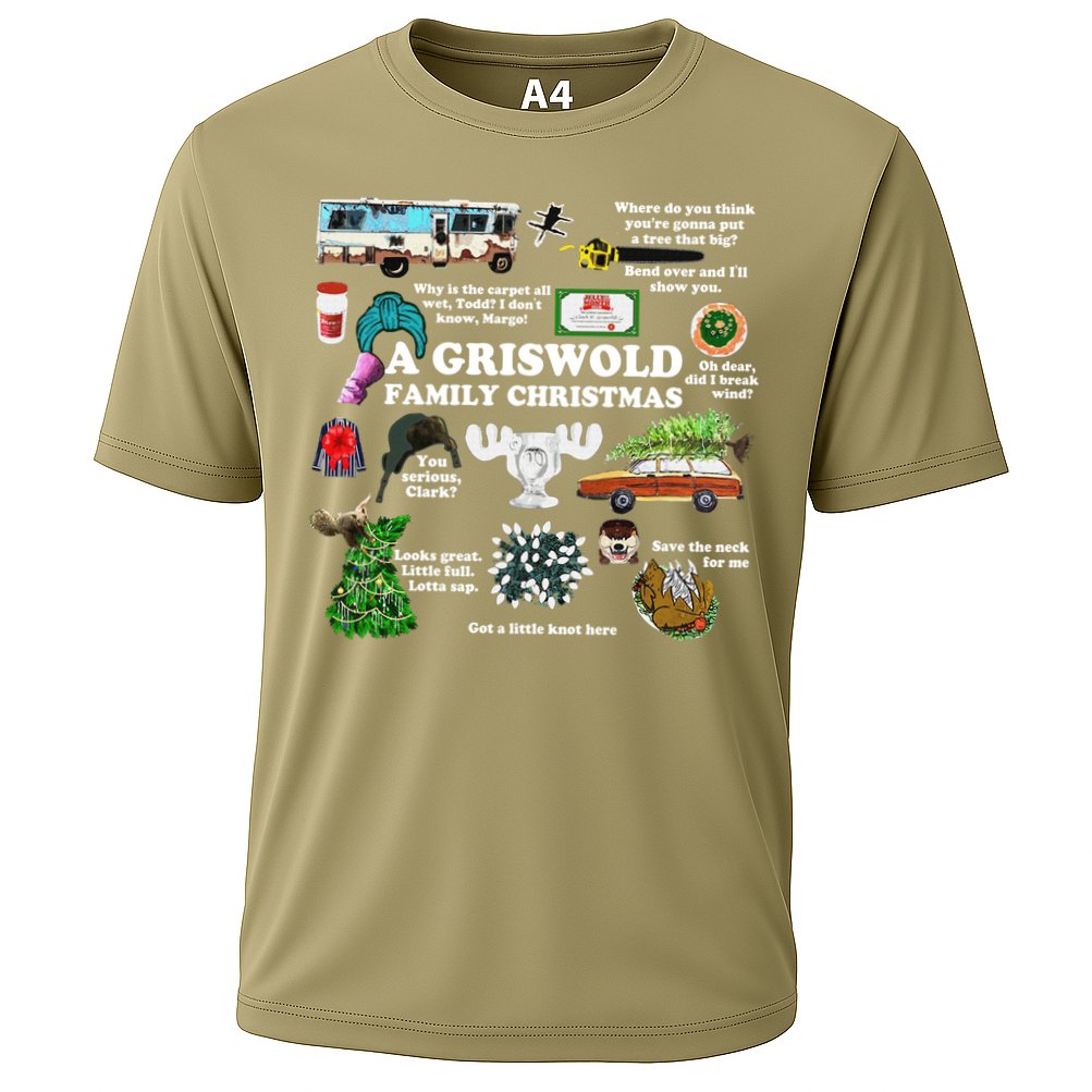 Christmas Vacation Collage Premium Scoop Christmas Family Christmas Classic Cooling Performance Crew T-Shirt